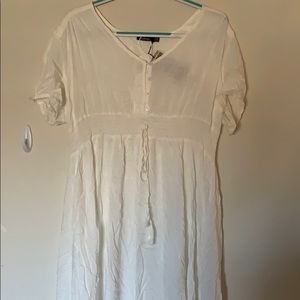 Boohoo White maxi dress